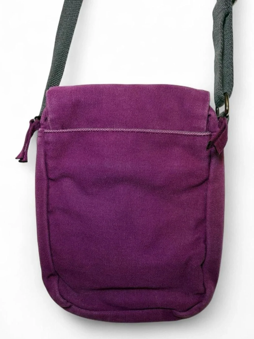 Duluth Trading Co. Purple Canvas Crossbody Bag
